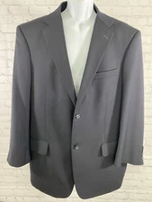 Chiarelli Traveler Dark Blue Wool Blend Two Button Blazer Jacket Size 46R *read