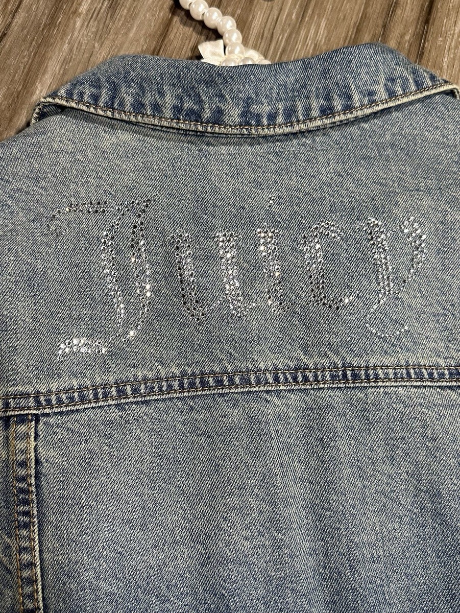 Juicy Couture Denim Trucker Jacket Women's X-Large NWT