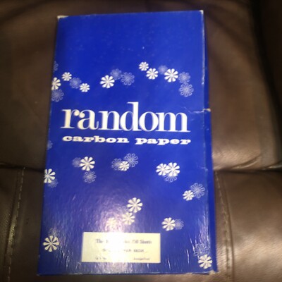 Vintage Random Carbon Paper Curl Proof  Smudge Proof  Black 8.5x 13.5  250 Sheet