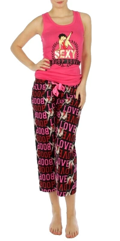 Betty Boop Black Regular Size Sleepwear & Robes for Women