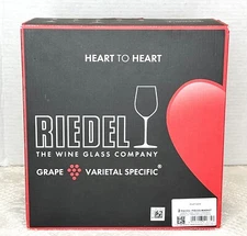 Riedel Heart To Heart Pinot Noir Crystal Wine Glasses Set Of 2 Made In Germany