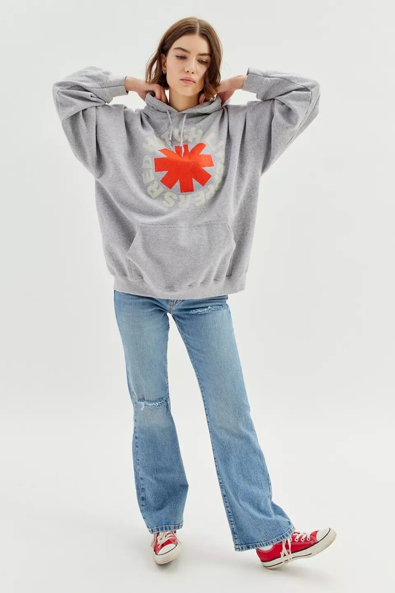 Urban Outfitters Women's X Red Hot Chili Peppers Oversized Hoodie Sweatshirt  715450068318 | eBay