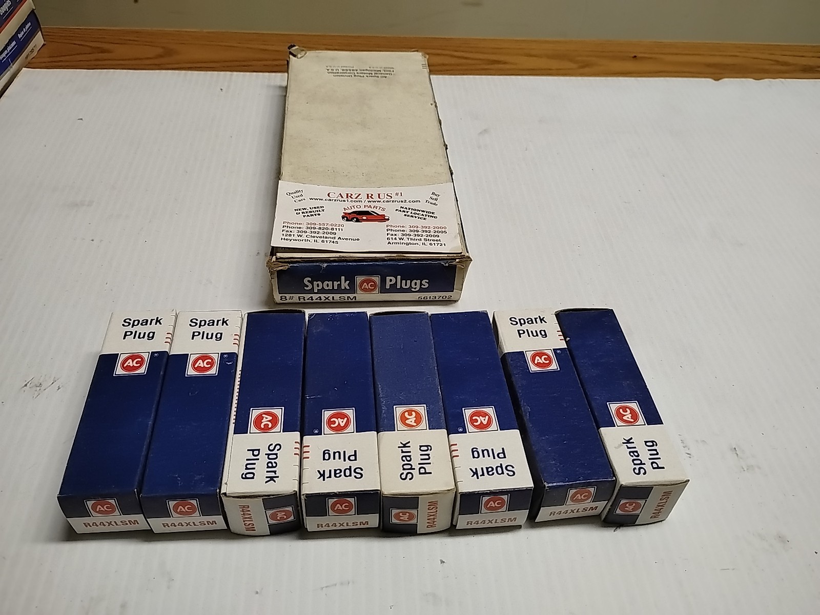 Set of 8 AC DELCO R44XLSM Spark Plugs Asstd application New Old Stock