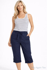 NWT Lane Bryant Navy Pedal Capri Pants Size 18