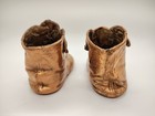 Vintage 1930s Coppered Baby Shoes Good Condition For Age — photo 4