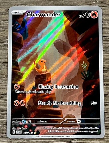 Charmander - 168/165 - NM- Scarlet & Violet 151 -  Full Art - Pokémon TGC - 2023