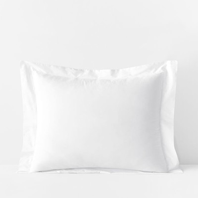 Premium Cool Supima  Cotton Percale Sham - White, Standard...