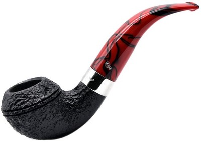 Peterson Dracula Sandblast Finish 9MM FILTER Medium Bent Rhodesian Pipe (999)