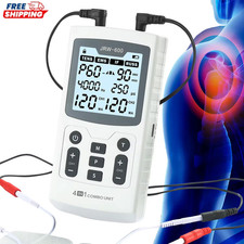 TENS EMS Machine Muscle Stimulator with Pads Electronic Massager Pain Relief OTC