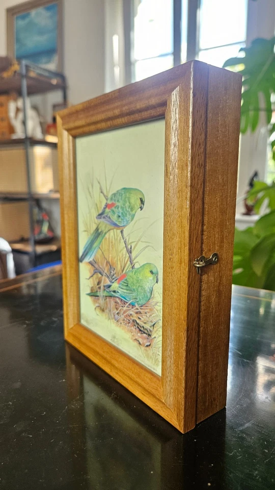 Boîte à clés bois, vintage années 60 - Photo 2/4