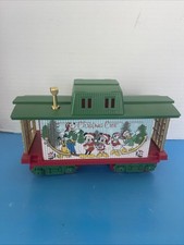DISNEY Mickey Mouse Holiday Express Deluxe Edition Train Set Caboose Car Mickey