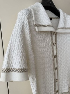 Women Escada Sweater White 38