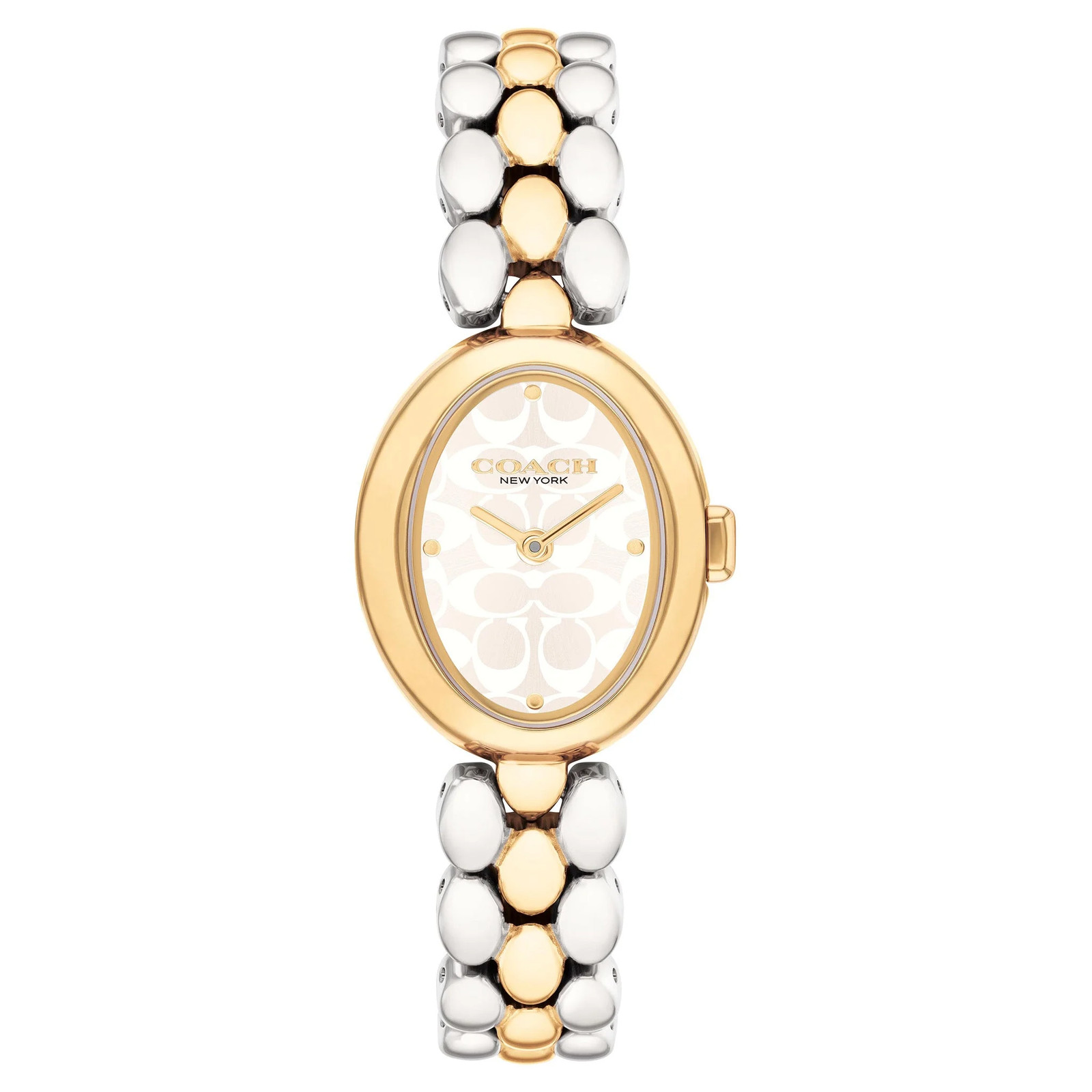 Coach Two-Tone Steel Silver White Dial Women's Watch - 14504419