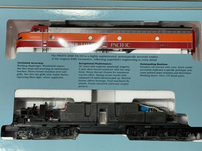 #ad Vintage NOS Proto 2000 E8 9 Locomotive Southern Pacific #6054 HO Unopened NIB $129.00