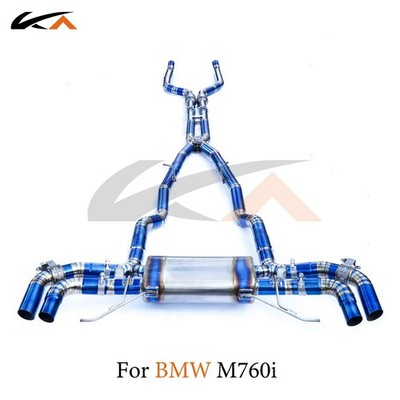 KA Catback Exhaust For BMW M760 6.6T Titanium Alloy Rear Section