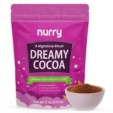 Nighttime Sugar-Free Hot Cocoa Mix, Calming Melatonin-Free Sleep Aid Drink, Mush