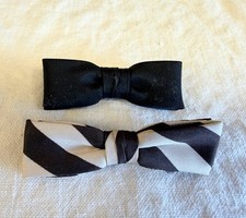 2 toddler child clip on bow ties