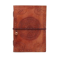 NAQSH Handmade Unlined Leather Journal - Vintage Writing Journal For Men And ...
