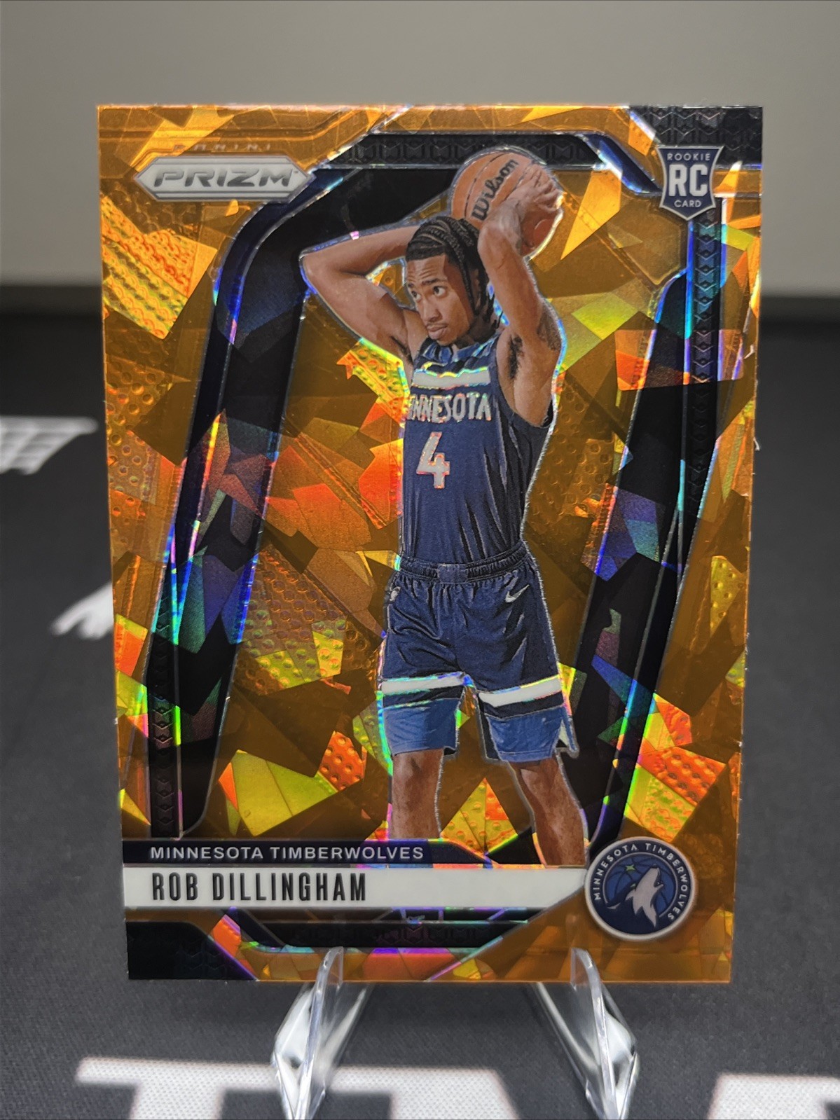 2024-25 Panini Prizm - Robert Dillingham #250 Orange Ice Prizm (RC)