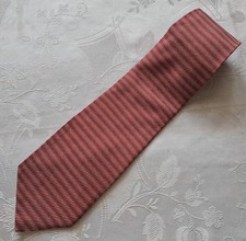 GENTS ITALY VINTAGE AUTHENTIC ARMANI COLLEZIONI STRIPED SILK MENS NECK TIE