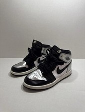 Air Jordan 1 Retro High OG Silver Toe CU0449-001 PS Preschool Size 1y