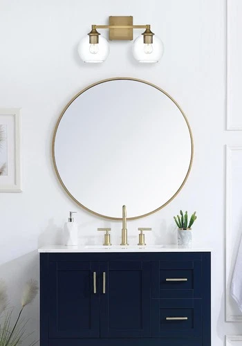 Elegant Lighting LD7308W16 Eero 2 Light 16"W Vanity Light - Black - Picture 7 of 12