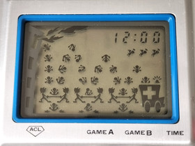Nintendo RC-04 Game and Watch Silver Fire Boxed Japan Vintage Used #1652642