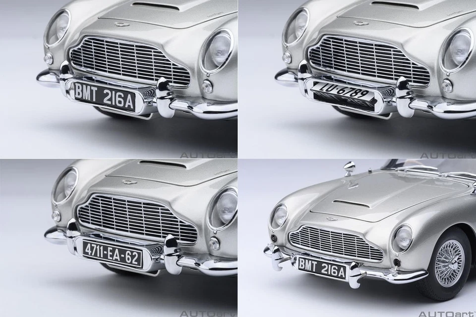 AUTOart 1/18 Aston Martin DB5 “007/Goldfinger” Bond Car Completed Model 70296 JP - Image 4 of 4