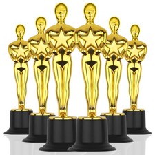 Gold Award Trophies  6  Gold Award Statues, Pack of 6 Mini Trophies, Plastic T...