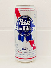 Pabst Blue Ribbon Empty Beer Can 500 ml. Ukraine 2026 Bottom Open Collectible