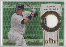 2014 Topps Tribute Titans Relics Green 25/25 Carlos Gonzalez #TTR-CG 0nr3