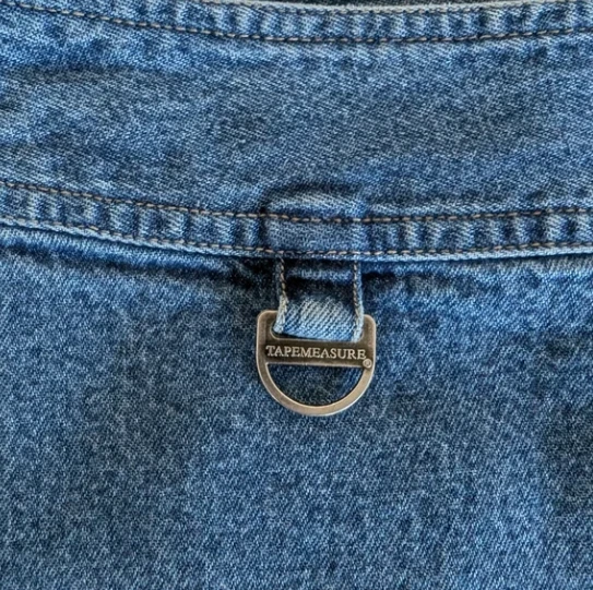 Falda corta vaquera vintage años 90 por cinta métrica para mujer 10 falda envolvente con pantalones cortos Y2K Foto 2 de 4