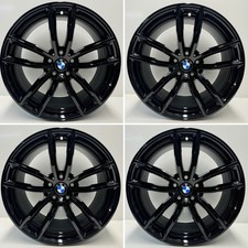 BMW 5 Series 662M 18” Alloy Wheel Set Refurbished Gloss Black G30 G31 Genuine