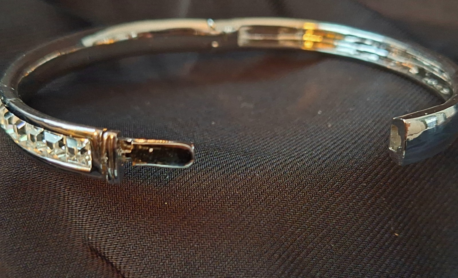 Infinity Silver Sparkling Channel Set Square CZ H… - image 13