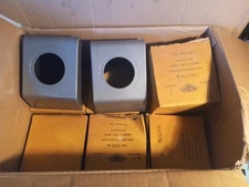 Lot 15 Vintage Bud Radio CM-1935-A Universal Steel Case for 2" or 3" Meters NOS