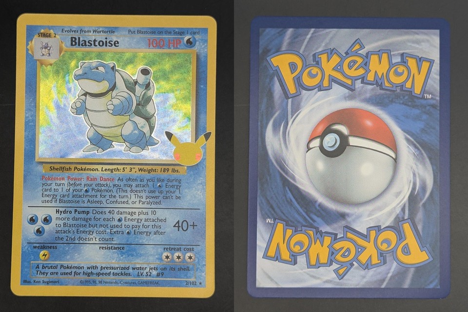Blastoise 2/102 NM Celebrations: Classic Collection Holo Pokemon | eBay ...