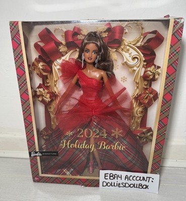 2024 Barbie Holiday Puppe Signature hellbraune Haare HRM67 NRFB   