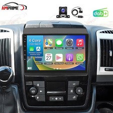 DAB+Autoradio per Fiat Ducato Peugeot Boxer Citroen Jumper Android15 GPS Carplay