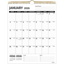 Wall Calendar 2026-2027   Calendar 2026-2027 Wall, 2 Year Calendar, Jan 20