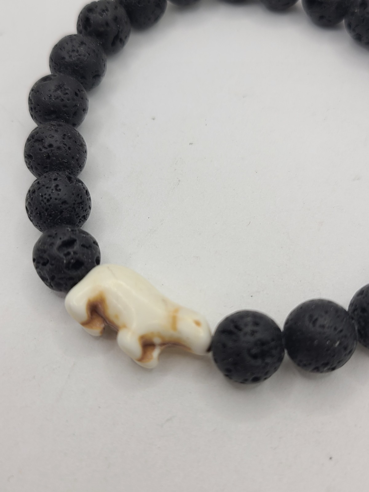 Fahlo "The Venture" Black Lava Beaded Bracelet (No Tracking)