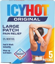 Icy Hot Medicated Patch Extra Strength Pain Relief 5 Count (Pack of 1) 