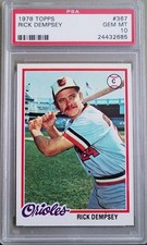 1978 Topps #367 Rick Dempsey PSA 10 gem mint
