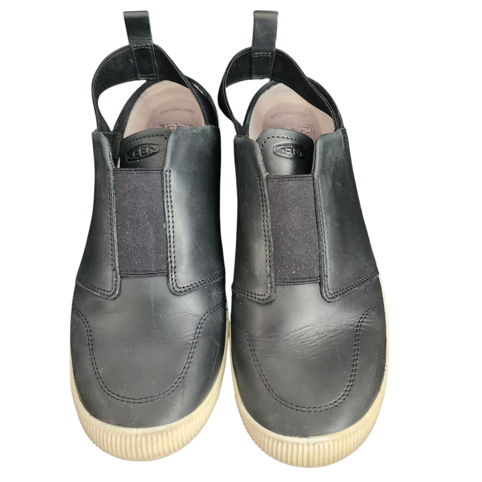 Keen Lorelai II cinturino elastico slip on donna 9 5 in pelle nera