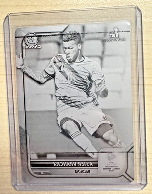 Aster Vranckx 2022 Bowman U21 Road to UEFA Black Printing Plate 1-of-1