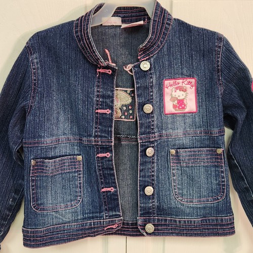 SANRIO GIRLS HELLO KITTY & FRIENDS DENIM JEAN JACKET SIZE 6X