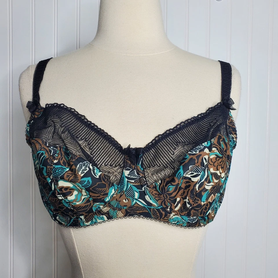 Sujetador Fantasie para mujer Evelyne con aros soporte lateral talla 32E negro encaje cómodo Foto 3 de 4