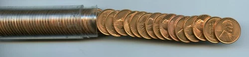 *1937-D Lincoln Cent Roll, Choice Uncirculated Full Red*