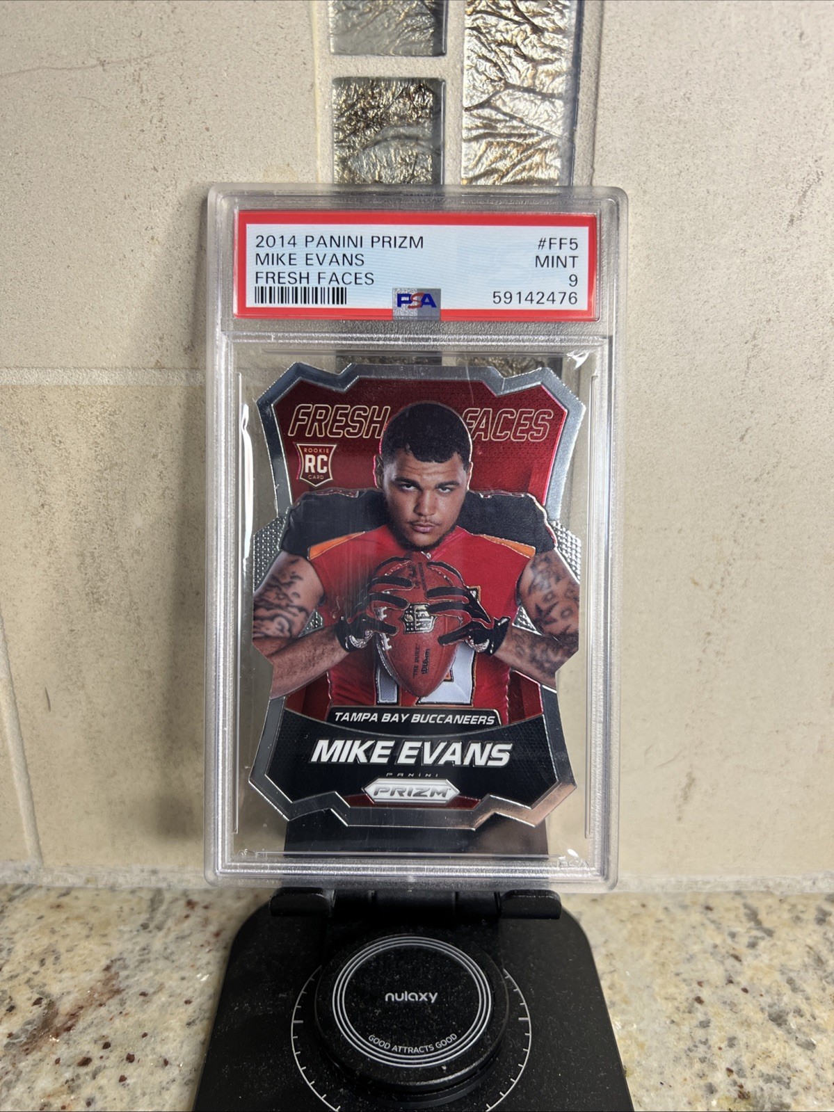 2014 Panini Prizm Fresh Faces #FF5 Mike Evans Fresh Faces PSA 9 Rookie RC MINT