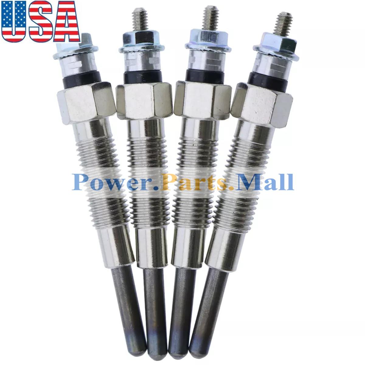 New 4 pcs Glow Plug MM401621 for Mitsubishi Iseki Tractor 30666-57301