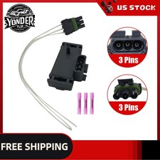 2 Bar Turbo Map Sensor For Gmc C2500 C1500 With Plug Connector Pigtail 12569241